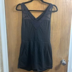 nwt free people point romper - small black